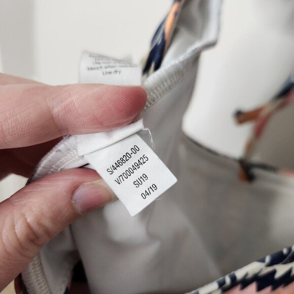 ATHLETA Desert Geo Print Cutout One Piece Swim Suit - Picture 8 of 8